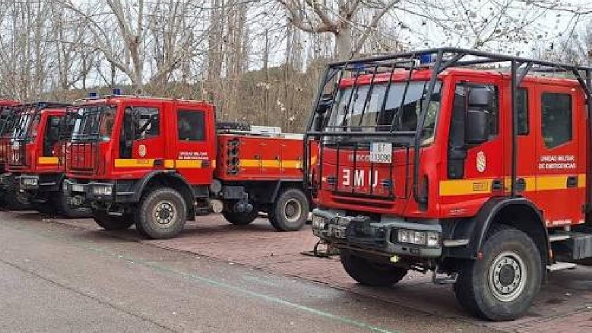 La localidad acoge a la UME durante sus ejercicios de respuesta ante emergencias