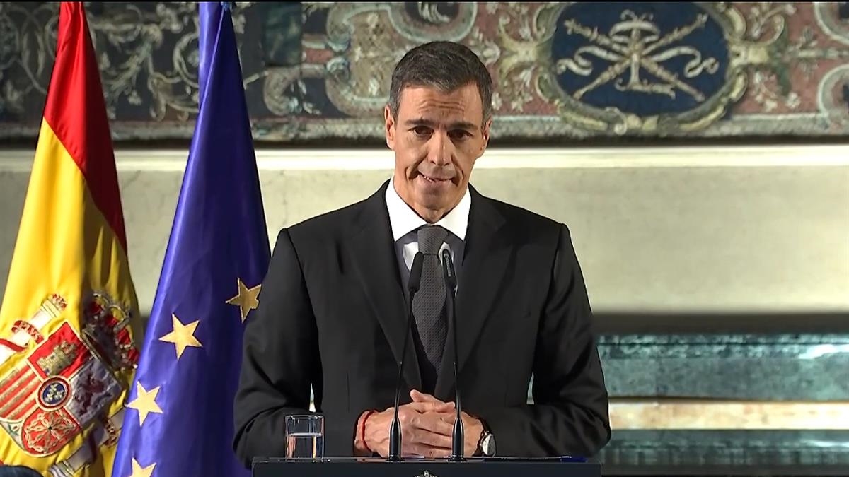 El presidente del Gobierno reacciona al operativo de la UCO en la sede del PSOE en Ferraz