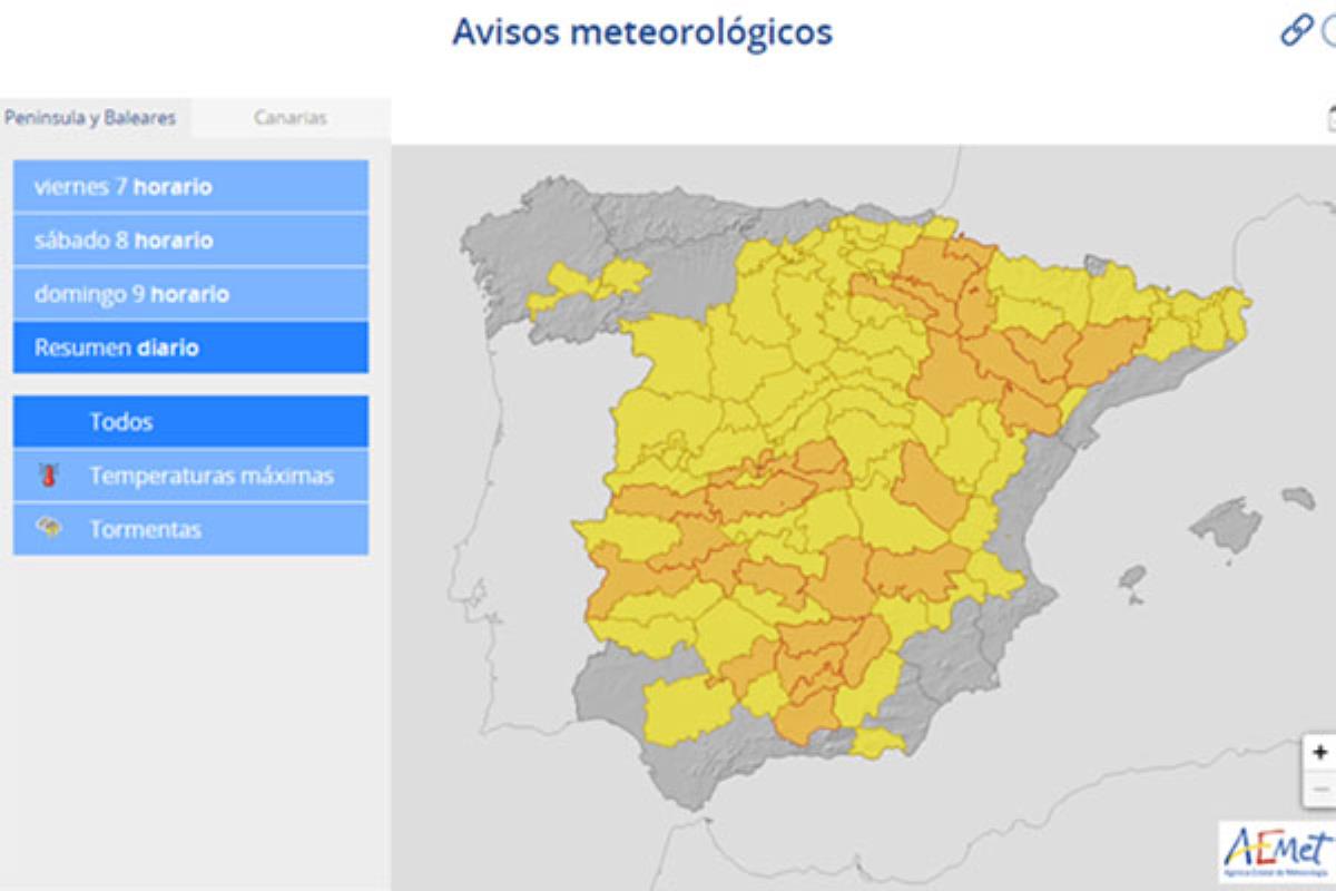 Los datos los ha trasladado la Agencia Estatal de Meteorología