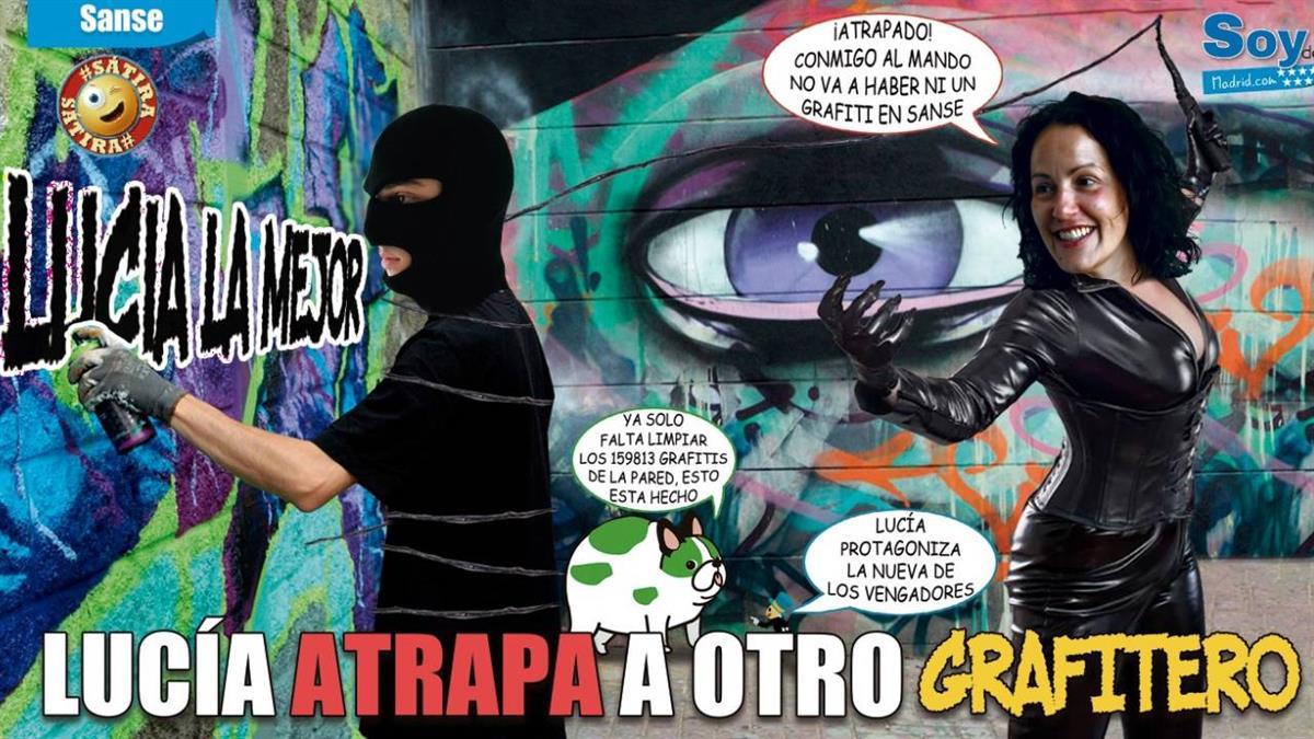 Estampaba las palabras ‘Kdys’, ‘Kdis’ y ‘Kdes’ en formato gigante en las paredes