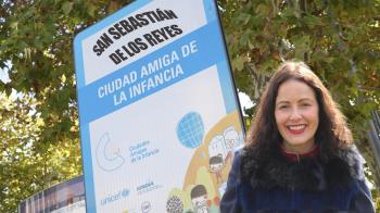 Lucía S. Fernández renueva a Sanse como Ciudad Amiga de la Infancia