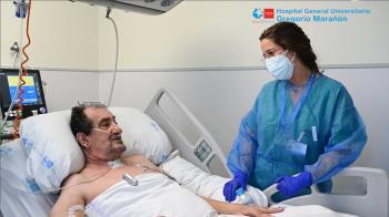 El Hospital Gregorio Marañón vuelve a salvar la vida a Santiago, un paciente de alto riesgo