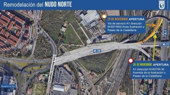 El nuevo viario comunicará directamente la carretera de Burgos con la M-30 y la M-607