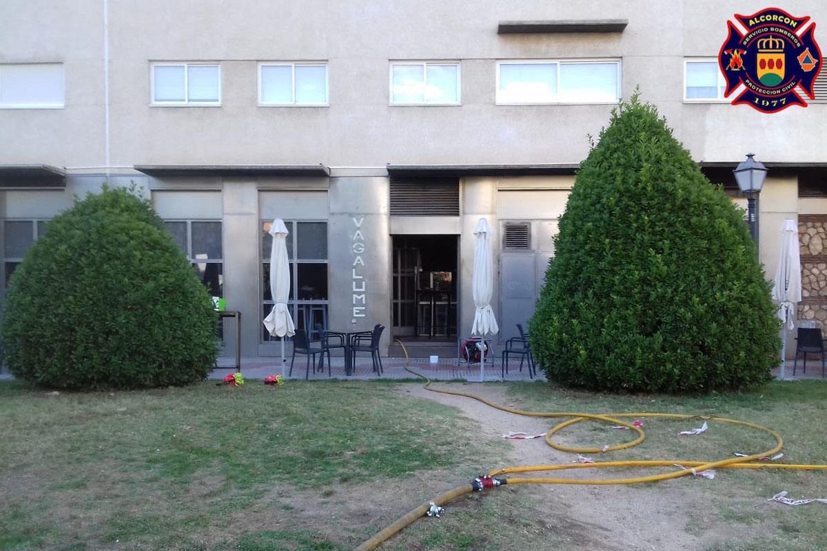 El fuego se originó en un aparato de climatización del restaurante