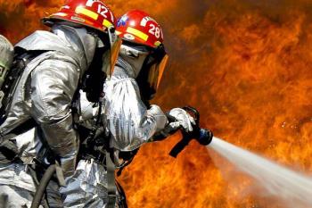 Para extinguir el fuego fueron necesarias dos dotaciones de bomberos