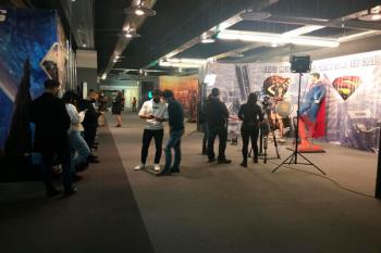 Se rueda un videoclip en la exposición de SuperHeroes de Majadahonda