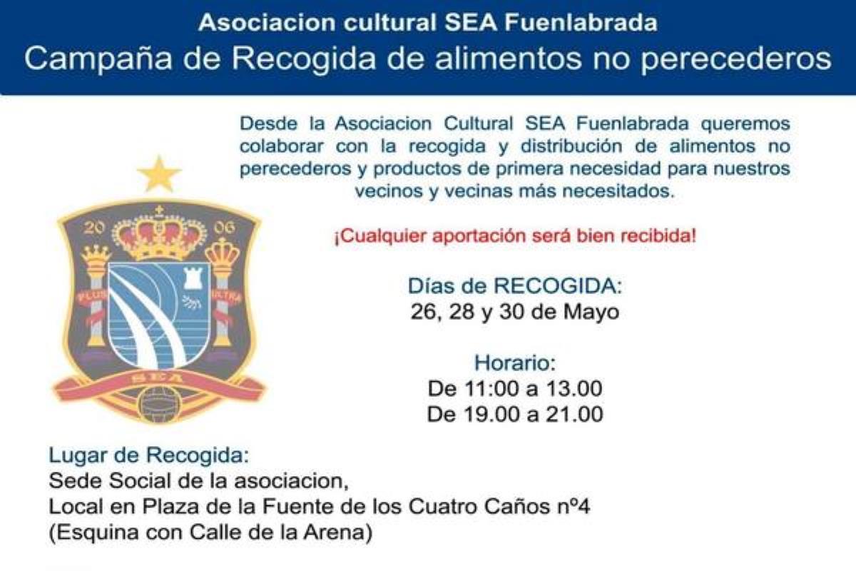 La acción solidaria se desarrollará los próximos días 26, 28 y 30 de mayo