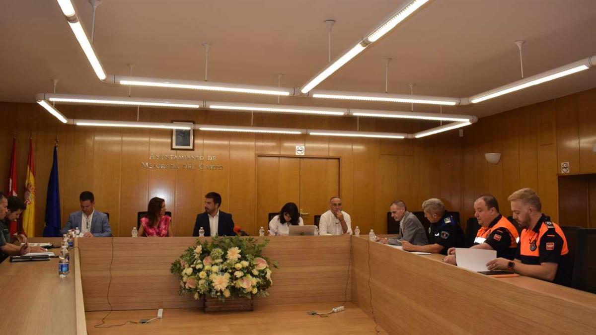 El salón de Plenos del Ayuntamiento acogió la Junta de Seguridad