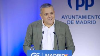 Jorge Rodrigo, inaugura la Jornada sobre Seguridad del PP de Madrid.
