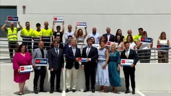 Salomón Aguado y Elena Mantilla entregan el Sello Madrid Excelente a la empresa pinteña Grupo Tav Food