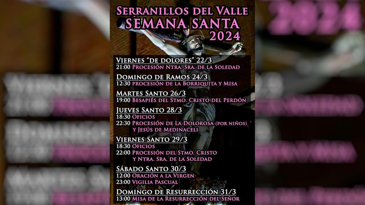 Los actos comenzarán este viernes 22 con el Viernes de Dolores, y finalizarán el 31 de marzo, Domingo de Resurrección