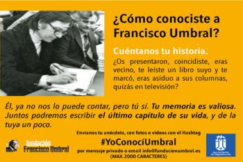 La Fundación Francisco Umbral y el ayuntamiento elaborarán un documento original con los testimonios recibidos