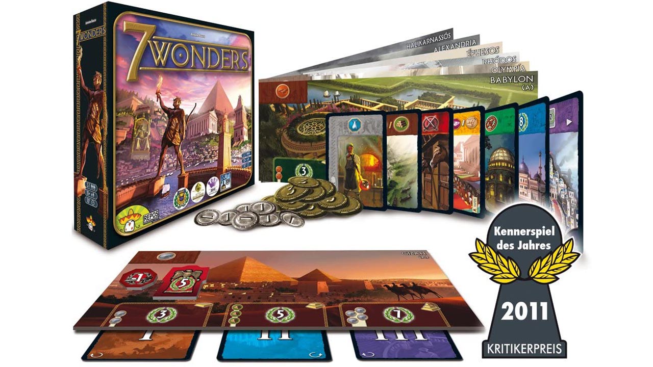 Seven Wonders es un juego rápido, divertido y dinámico