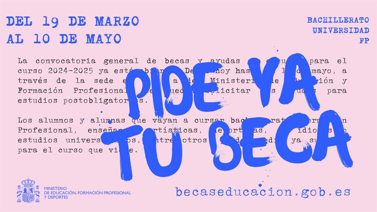 El plazo máximo para solicitarla es el 10 de mayo a las 15:00
