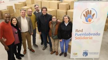 En tan sólo unas horas, los fuenlabreños han entregado 10.000 kilos de comida y material para los afectados por el terremoto