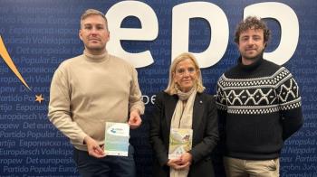 Durante la visita del Ejecutivo Municipal al Parlamento Europeo