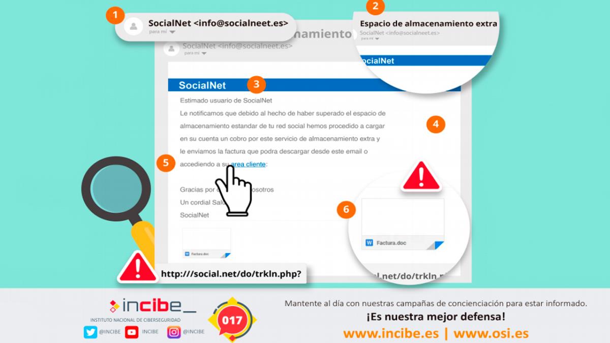 
Se ha detectado una nueva campaña de correos electrónicos suplantando a la Administración Tributaria