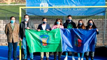 La alcaldesa de Pozuelo ha realizado un acto junto al presidente del equipo