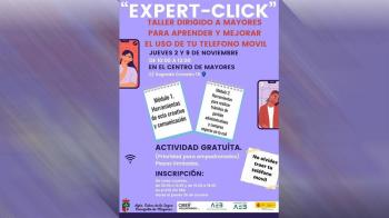 “ExpertClick” se desarrolla los días 2 y 9 de noviembre en el Centro de Mayores