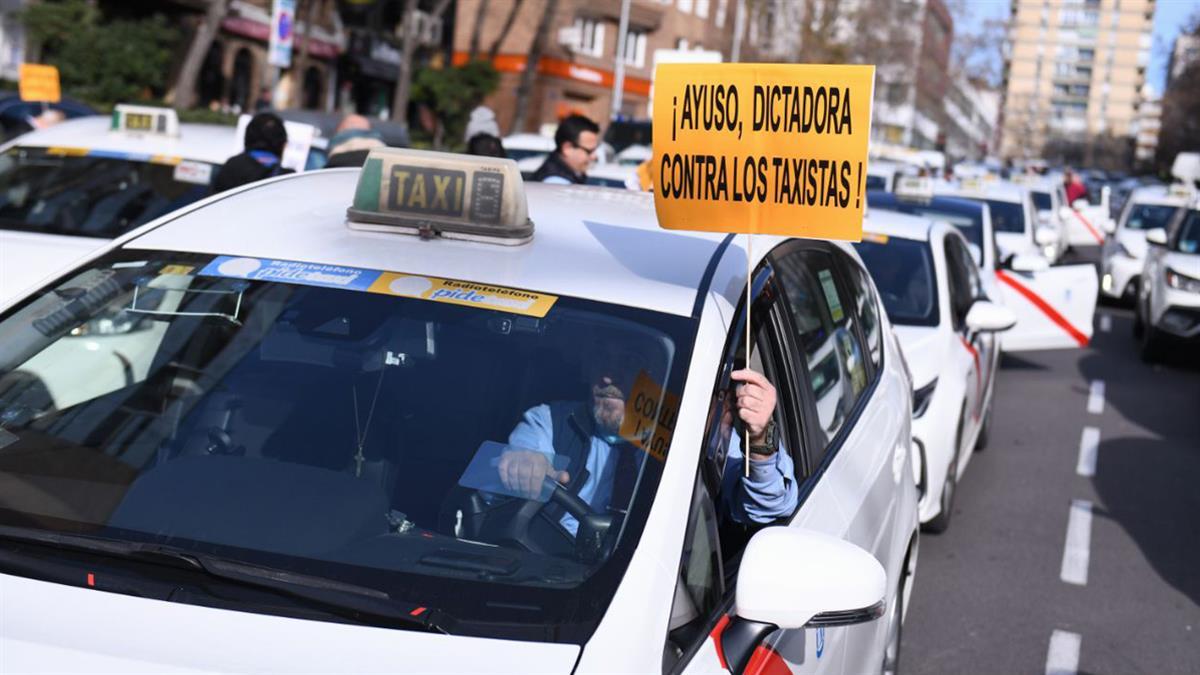 La Federación Profesional del Taxi convoca una nueva manifestación