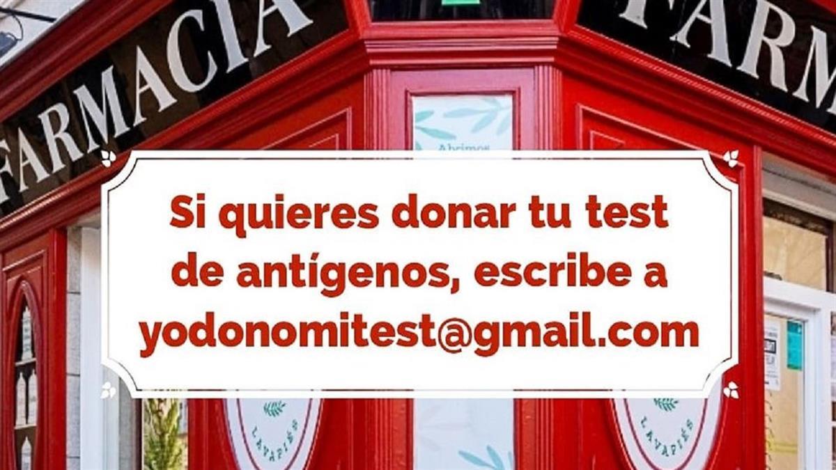 María Esteban, farmacéutica, ha comenzado la iniciativa de los 'test solidarios'