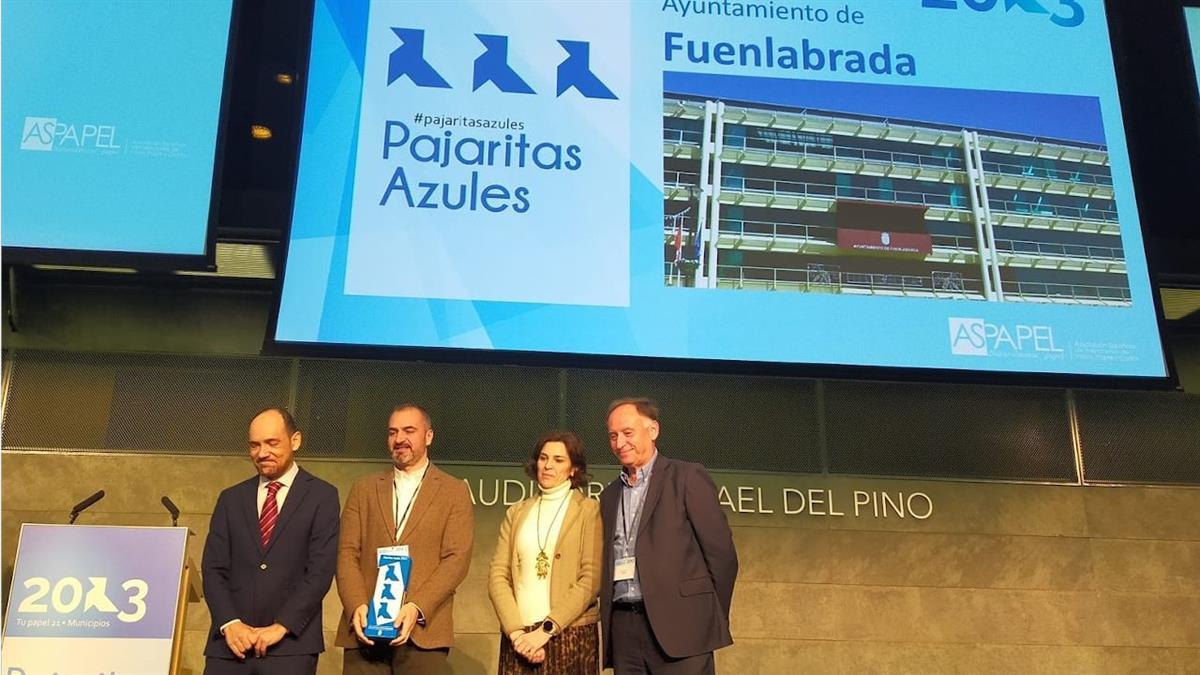 Fuenlabrada revalida por séptimo año consecutivo las tres Pajaritas Azules que reconocen el trabajo de la recogida de residuos