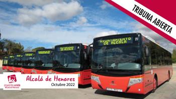Izquierda Unida Alcalá de Henares proponemos que los autobuses urbanos sean gratuitos