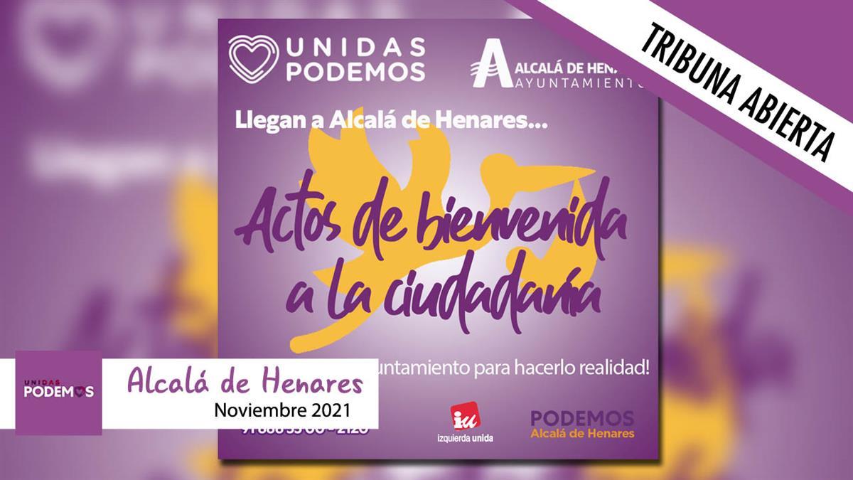 Unidas Podemos lleva a Alcalá los actos de bienvenida a la ciudadanía