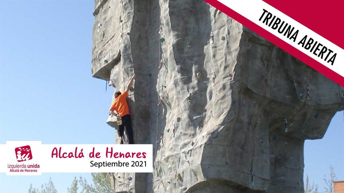 IU Alcalá de Henares propone la creación de rocódromos al aire libre en los polideportivos municipales