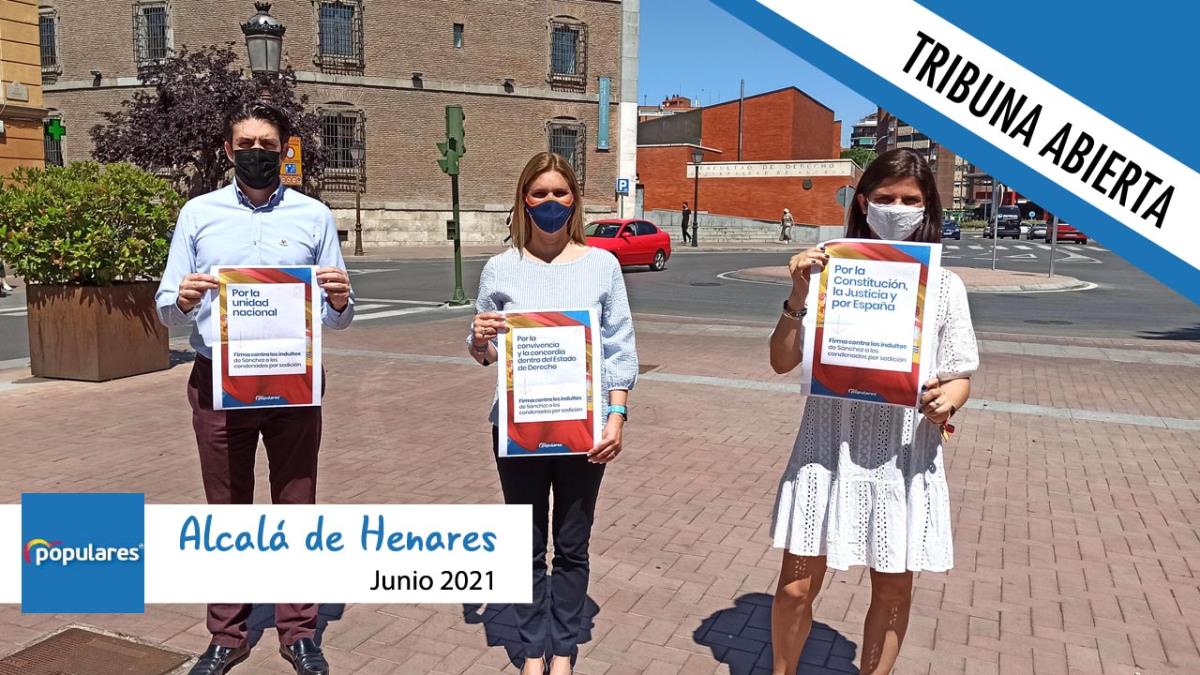 No a los indultos - Javier Villalvilla (Concejal del PP en el Ayuntamiento de Alcalá de Henares)