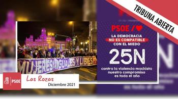 El Grupo Municipal Socialista de Las Rozas solicita al Pleno reafirmar el compromiso del Ayuntamiento para la erradicación de la Violencia Machista
