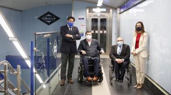 La estación de metro ha sido remodelada permitiendo mejorar la movilidad de las 322000 personas residentes en la región con alguna discapacidad
