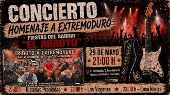 El concierto homenaje se celebrará en el barrio de "El Arroyo" a partir de las 21:00 y contará con la participación de tres grupos fuenlabreños