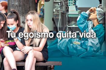 Lee toda la noticia 'Tu egoísmo quita vida: los contagios por Covid entre adolescentes se multiplican por siete en Madrid'