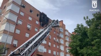 El fuego se originó en el interior de la vivienda en la calle Alianza y el SAMUR ya no pudo hacer nada a su llegada 