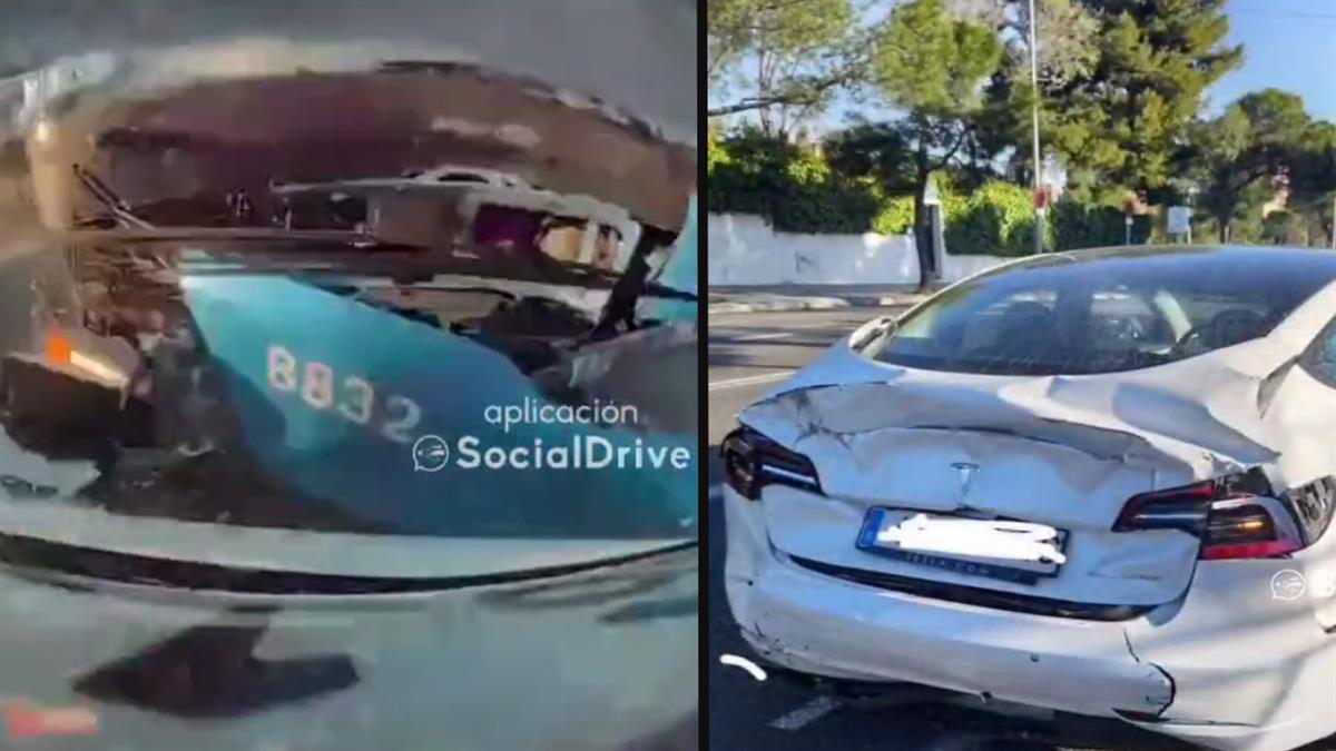 El choque se produjo entre ambos vehículos en plena ciudad