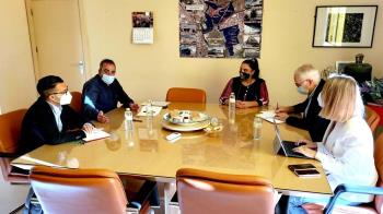 El alcalde de nuestra ciudad, Javier Corpa, se ha reunido con los representantes del partido