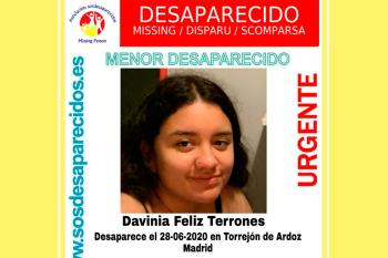 No se sabe nada de Davinia desde que desapareció la semana pasada