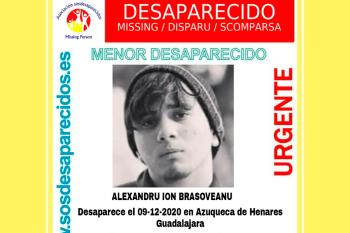 SOS Desaparecidos alerta sobre un menor desaparecido de 15 años de edad