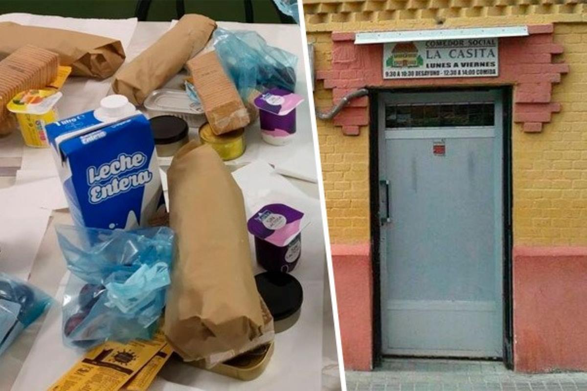 El comedor social necesita leche, galletas y embutidos