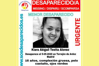 Kiara tiene 16 años y desapareció el día de ayer, 5 de mayo de 2020