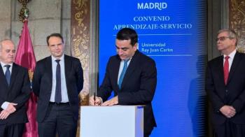 La URJC y la capitán han firmado un convenio sobre Aprendizaje-Servicio
