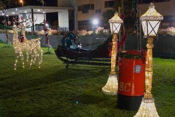 Este sábado tuvo lugar la inauguración oficial de la iluminación puesta en marcha por los propietarios de Terrazas del Olivar