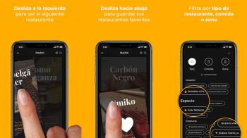 La aplicación te conecta con restaurantes de acuerdo a tus intereses, igual que las apps de citas