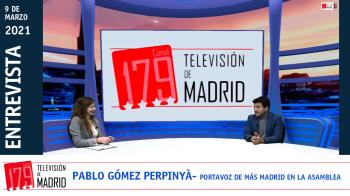Hablamos con el portavoz de Más Madrid en la Asamblea, Pablo Gómez Peprinyà, sobre la actualidad regional

