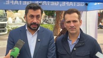 El portavoz del PP en la Asamblea ha visitado Getafe para denunciar "la falta de transaparencia" del consistorio