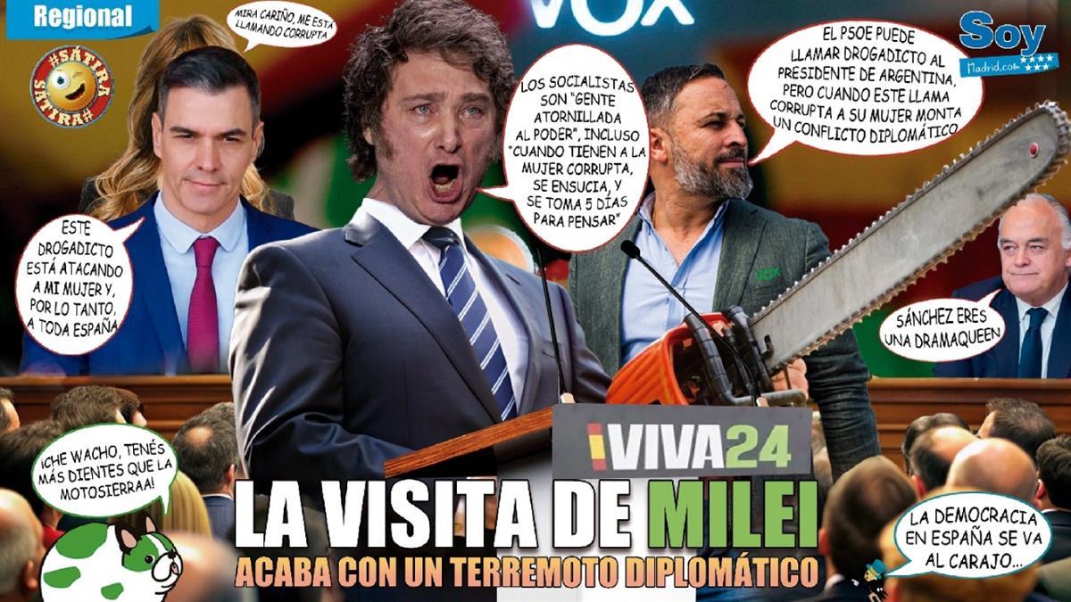 Las declaraciones del presidente de Argentina en el acto de VOX abren un terremoto diplomático 