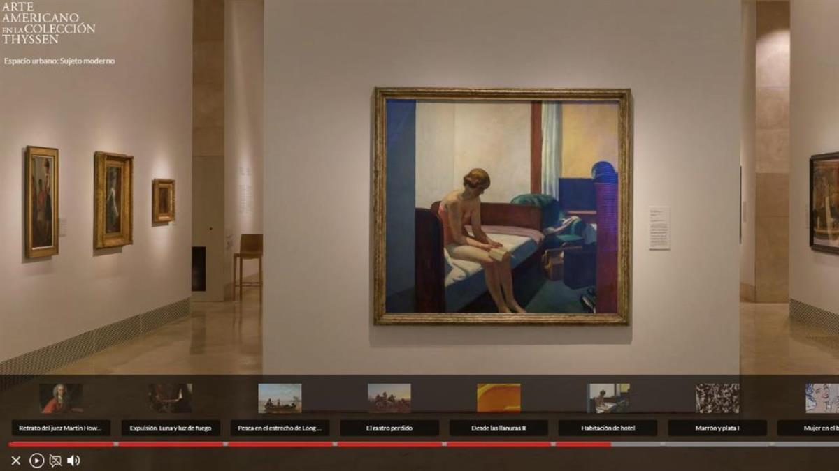 La plataforma permite explorar las diferentes salas desde cualquier dispositivo