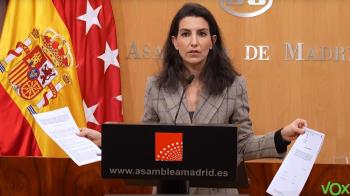 Así lo ha expuesto Rocío Monasterio, la portavoz de VOX en la Asamblea de Madrid