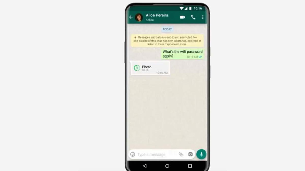 WhatsApp ya permite las fotos de un solo vistazo